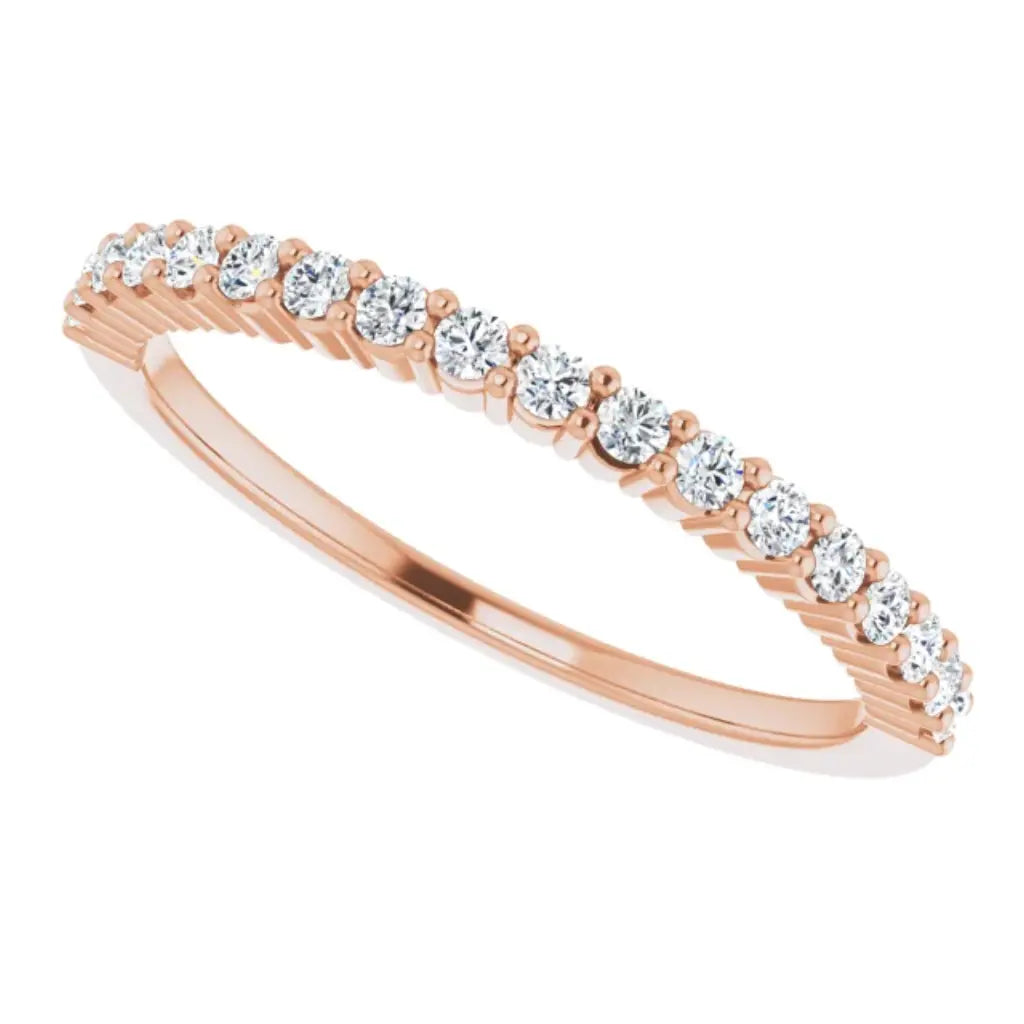 Lab Grown Diamond Anniversary Ring, 1/4 CT, Common Prongs