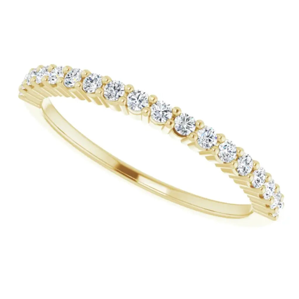 Lab Grown Diamond Anniversary Ring, 1/4 CT, Common Prongs