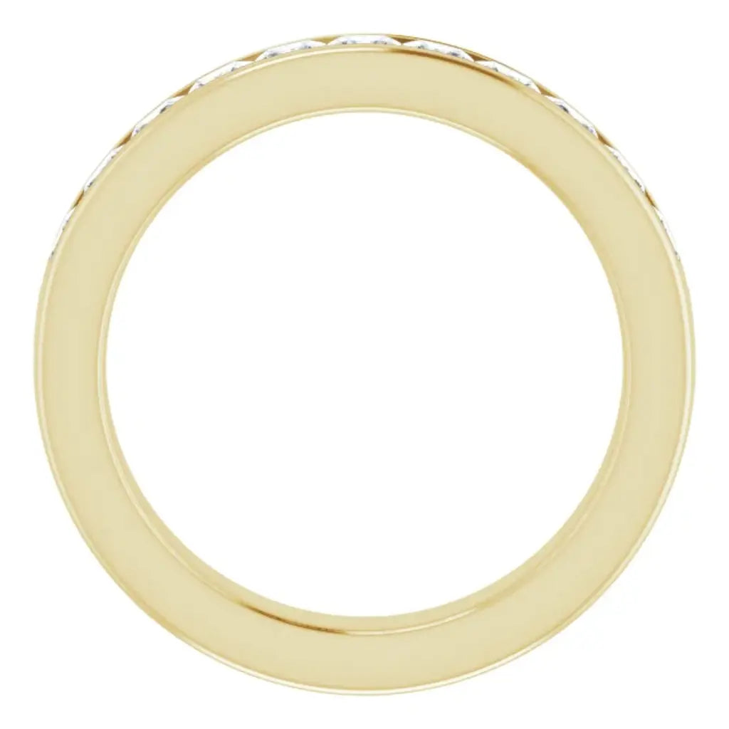 Lab Grown Diamond Anniversary Ring, 1 CTW, Channel Princess