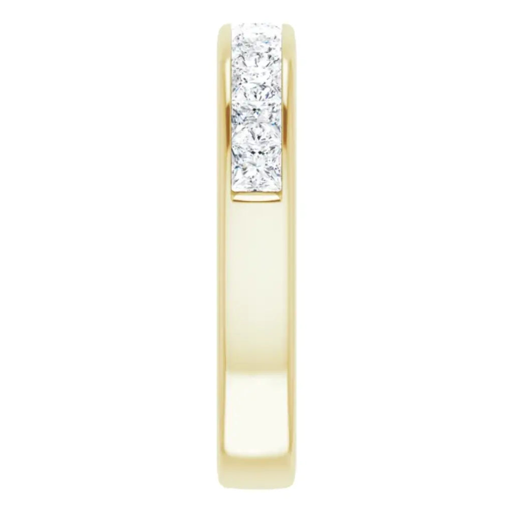 Lab Grown Diamond Anniversary Ring, 1 CTW, Channel Princess