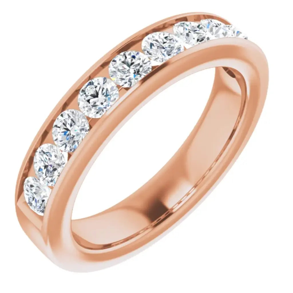 Lab Grown Diamond Anniversary Ring, 1 CT, Channel Set