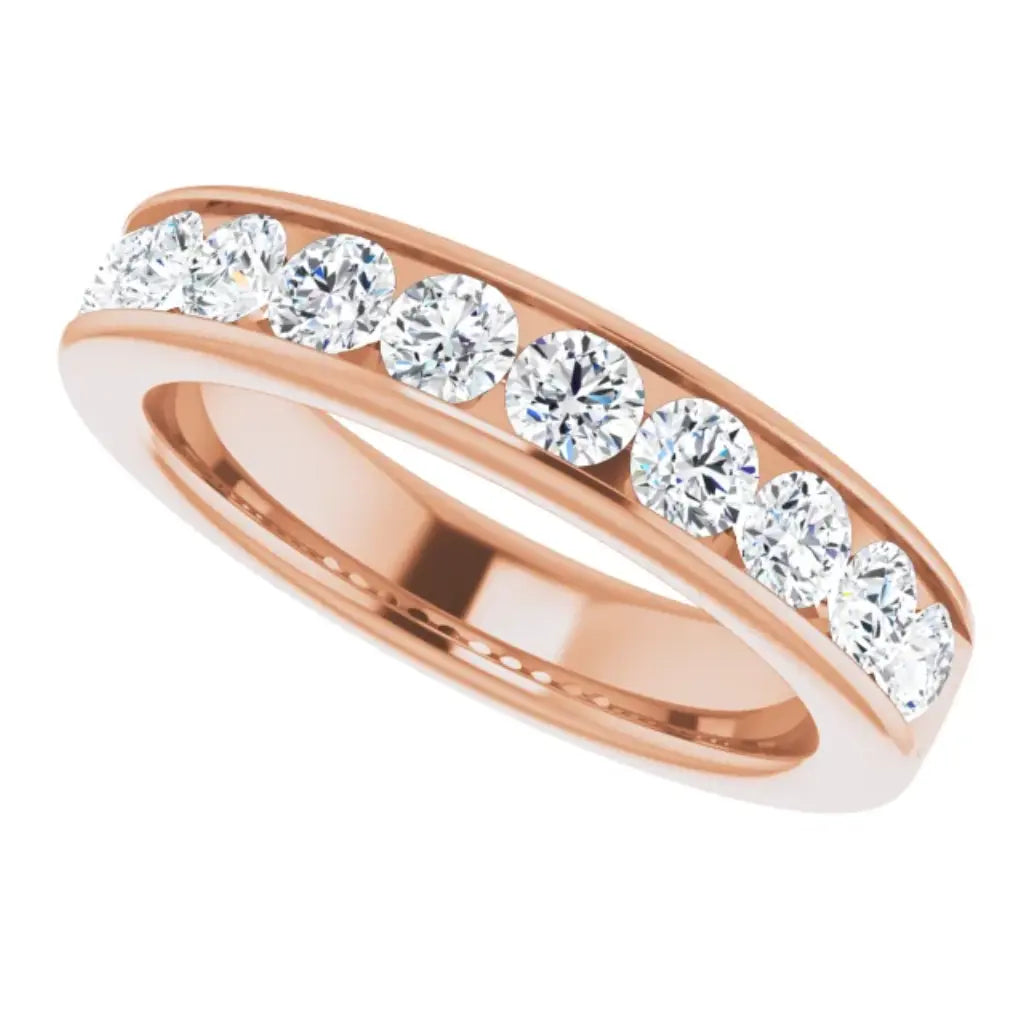 Lab Grown Diamond Anniversary Ring, 1 CT, Channel Set
