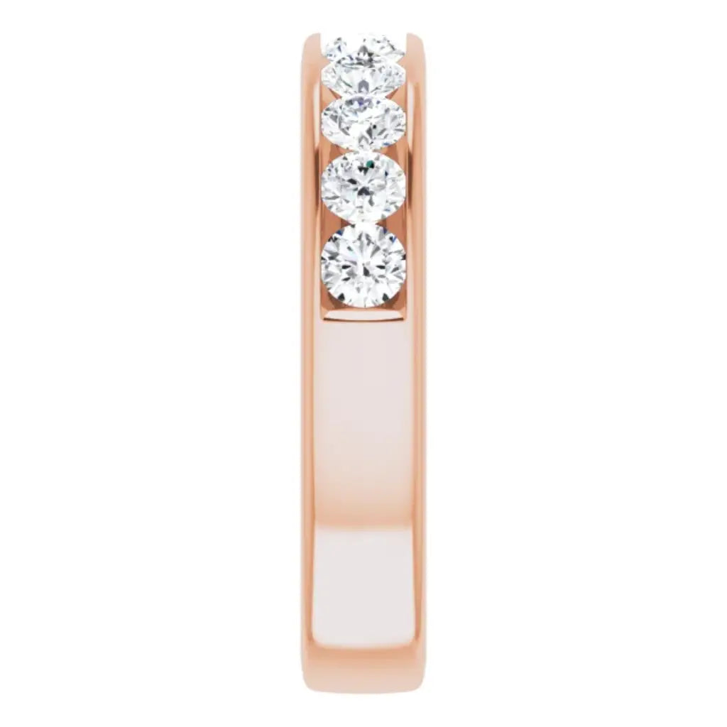 Lab Grown Diamond Anniversary Ring, 1 CT, Channel Set