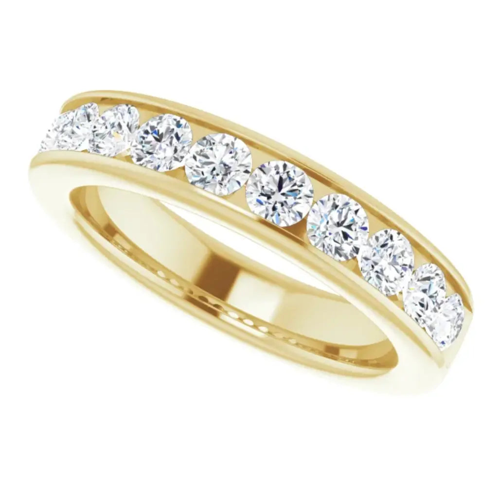 Lab Grown Diamond Anniversary Ring, 1 CT, Channel Set