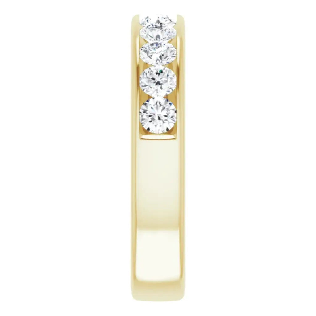 Lab Grown Diamond Anniversary Ring, 1 CT, Channel Set