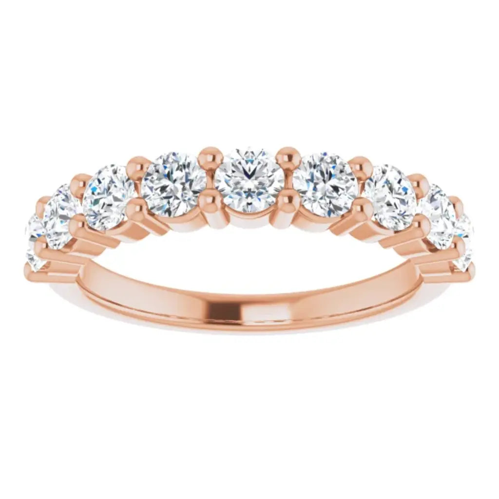 Lab Grown Diamond Anniversary Ring, 1 CT, Common Prongs