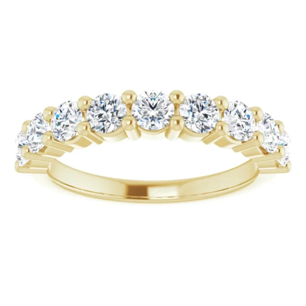 Lab Grown Diamond Anniversary Ring, 1 CT, Common Prongs