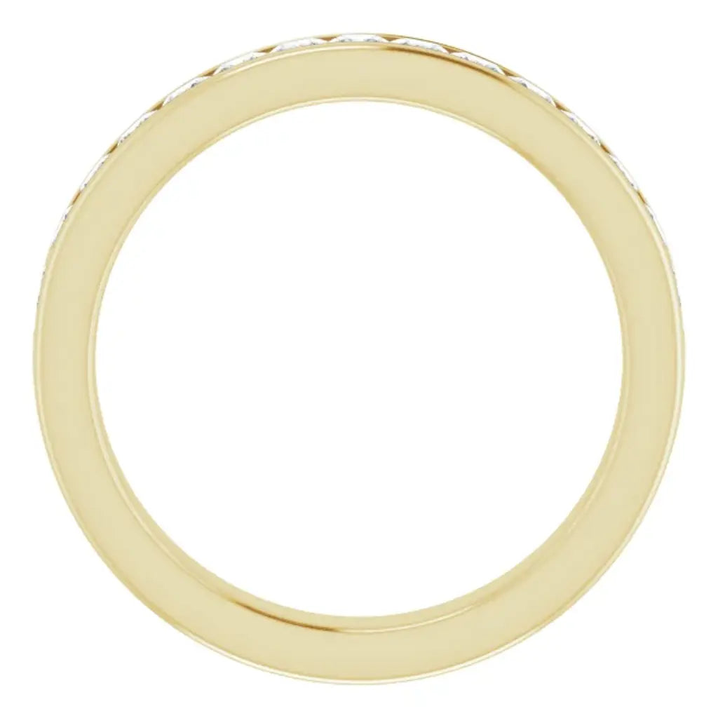 Lab grown diamond anniversary ring, 3/4 CTW, Channel Princess