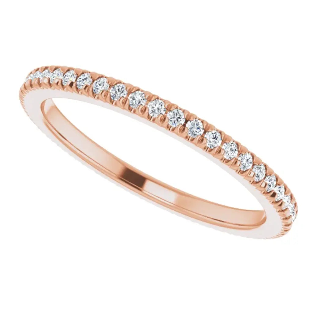 Lab grown diamond eternity ring, 1/3 CTW, French set