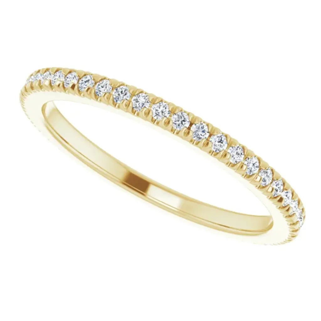 Lab grown diamond eternity ring, 1/3 CTW, French set