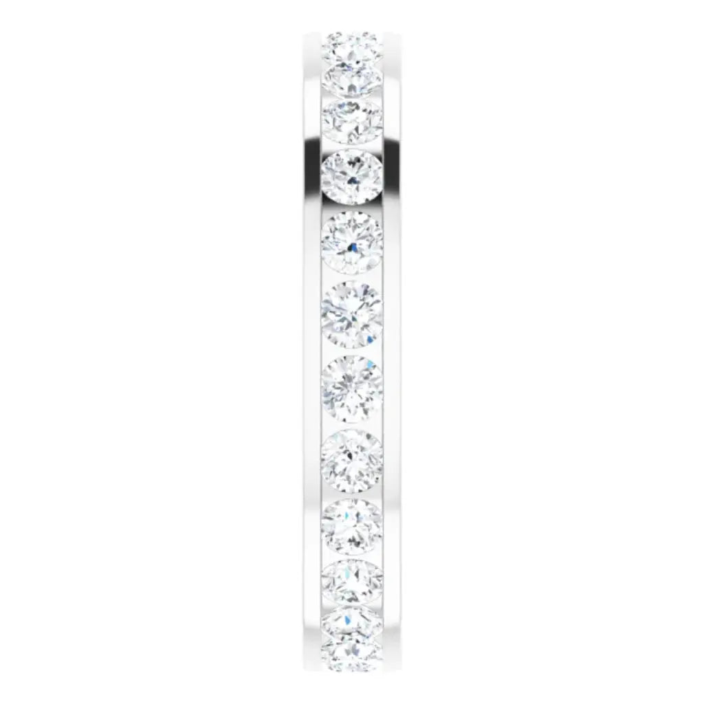 Lab grown diamond eternity ring, 1 CTW, Channel set