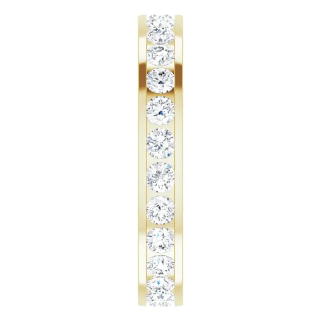 Lab grown diamond eternity ring, 1 CTW, Channel set